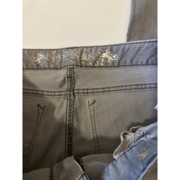 Women's‎ Express Gray Jeans Leggings Size 10 Zelda Slim Ultra Low rise - Picture 7 of 9